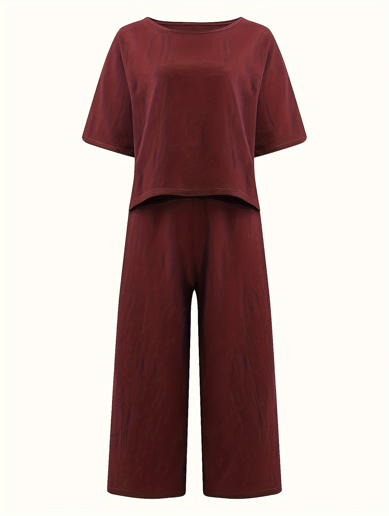Damen Hosenanzug – Elegant & Weite Hose Lässig