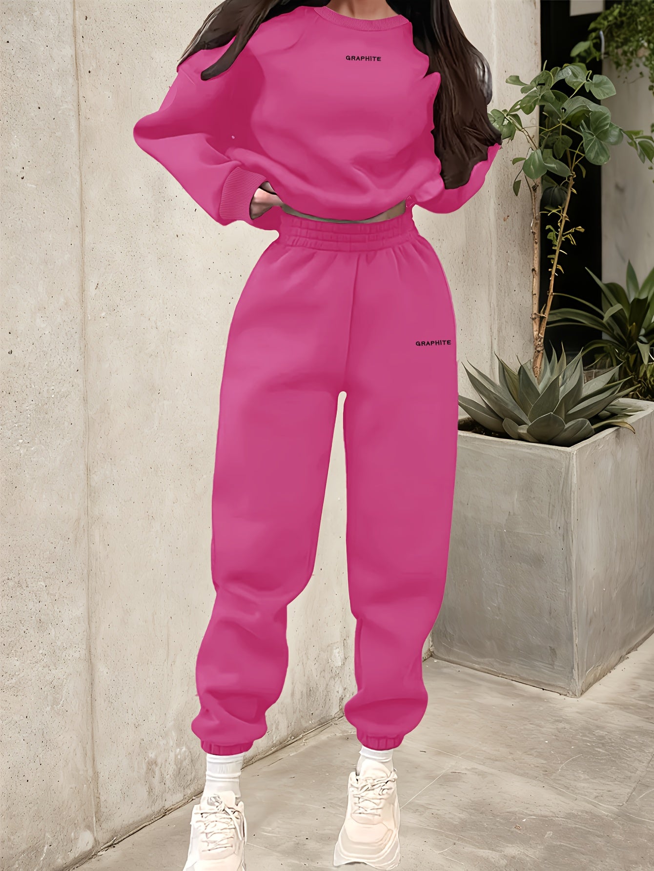 Damen Casual Sweatshirt Set mit Hose
