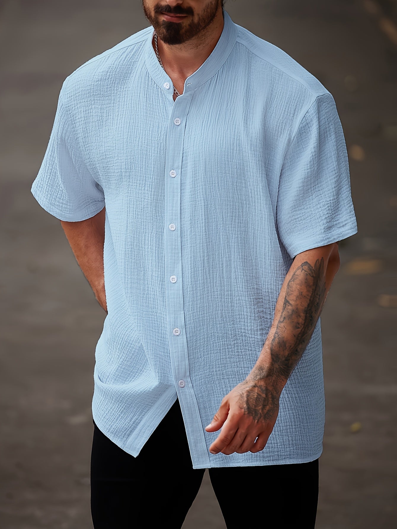 Herren Casual Hemd in Großen Größen