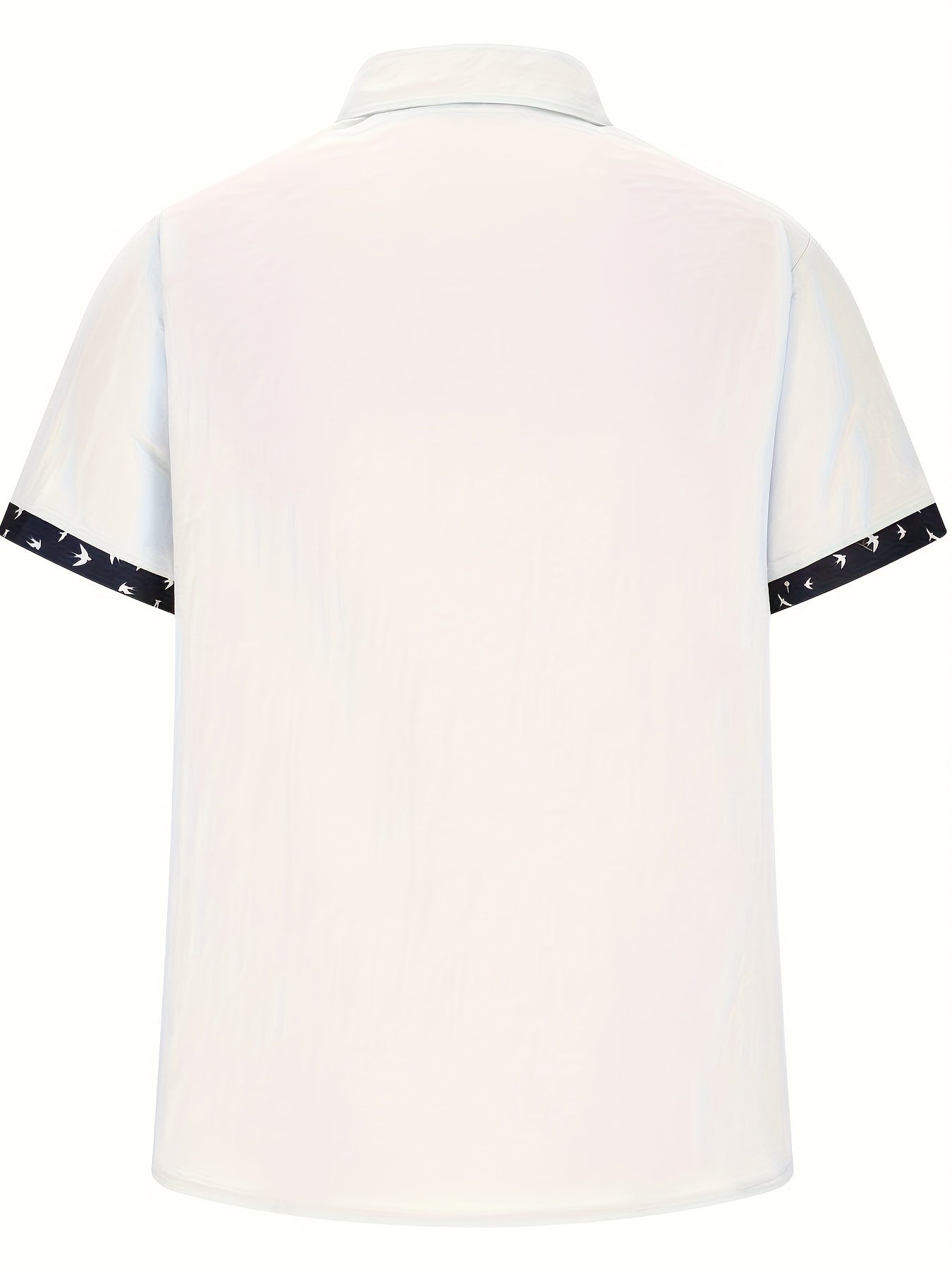 Herren Sommerhemd mit Patchwork-Design und Print