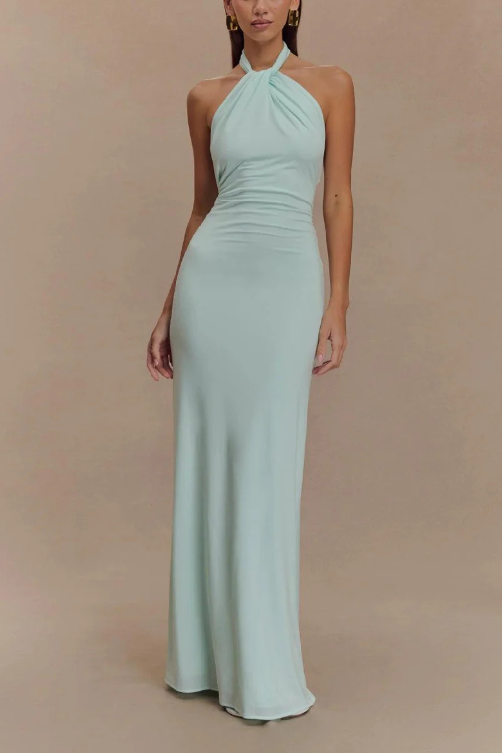Celeste | Damen Maxikleid – Halterneck & Rückenfrei Elegant