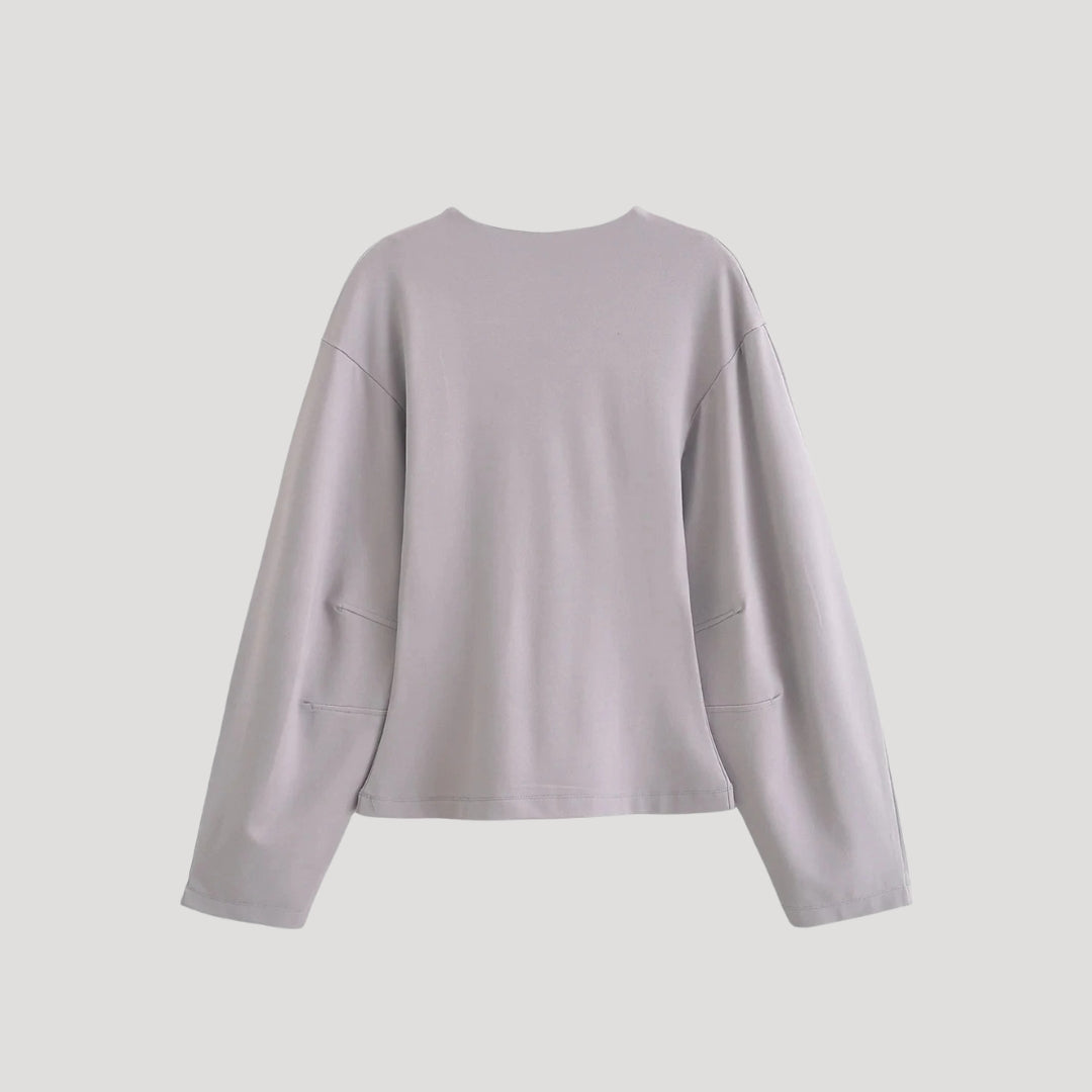 Damen Loungewear Set – Zweiteilig mit Langarm Top Relaxed Fit