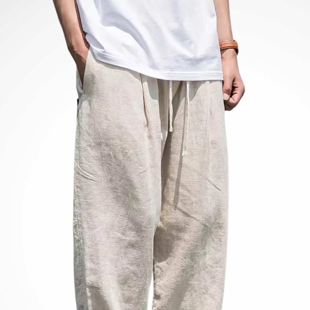 Jake | Herren Hose – Weites Bein & Elastischer Bund Modern