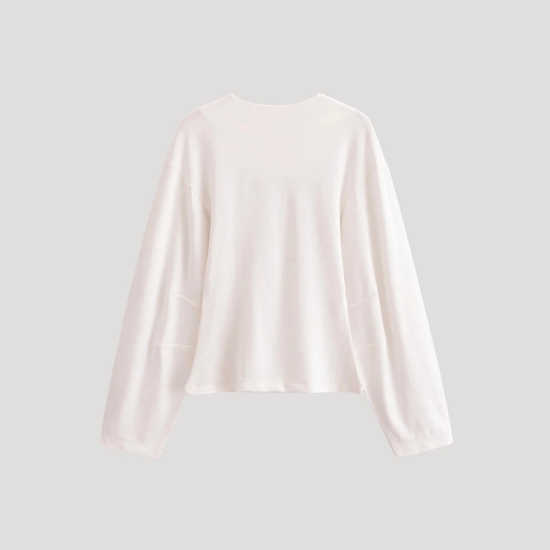 Damen Loungewear Set – Zweiteilig mit Langarm Top Relaxed Fit