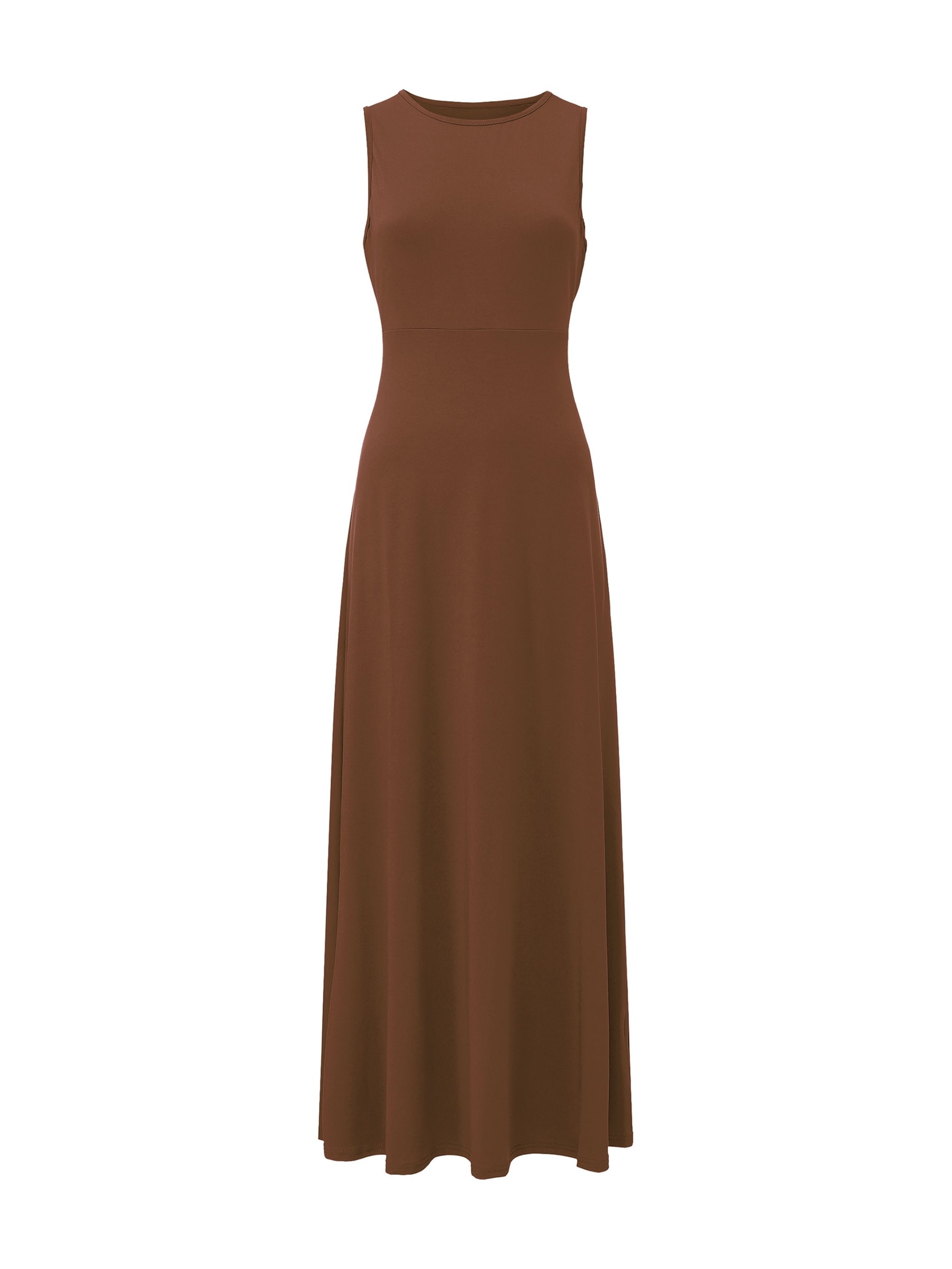 Damen Ärmelloses Maxikleid für Alltag und Freizeit