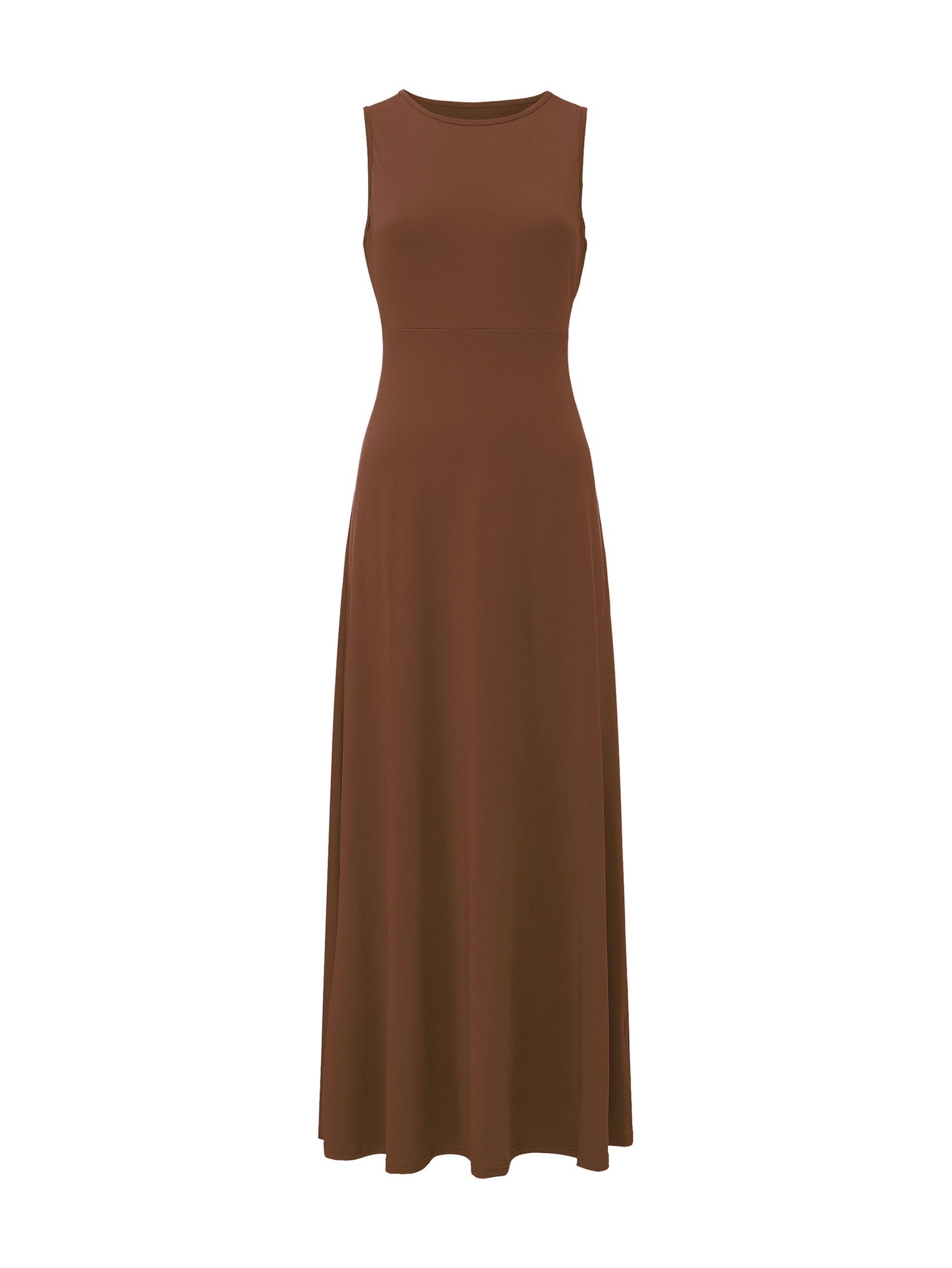Damen Ärmelloses Maxikleid für Alltag und Freizeit