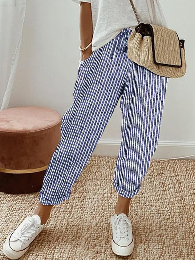 Damen Sommerhose aus Leinen für Freizeit