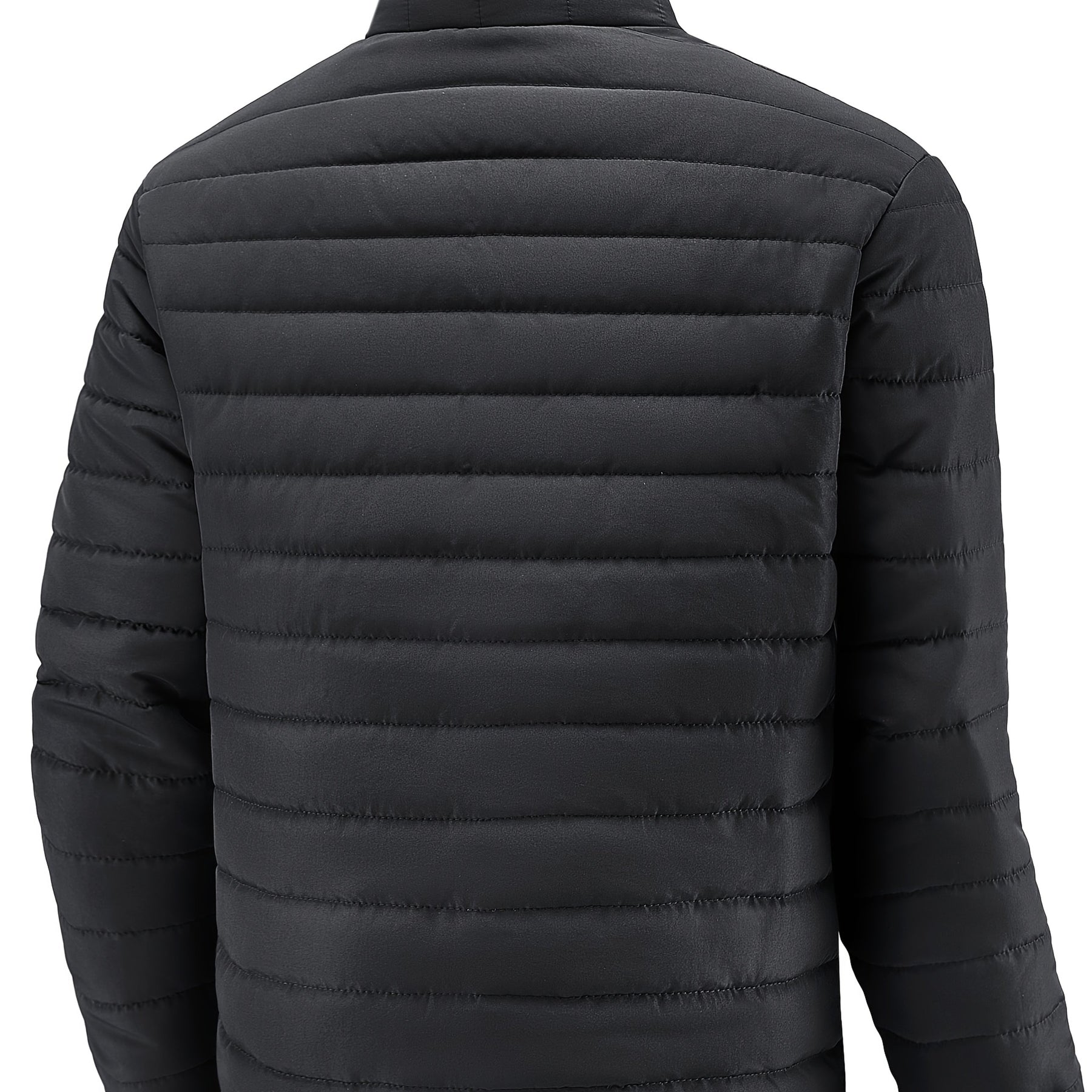 Herren Gepolsterte Winterjacke mit Stehkragen