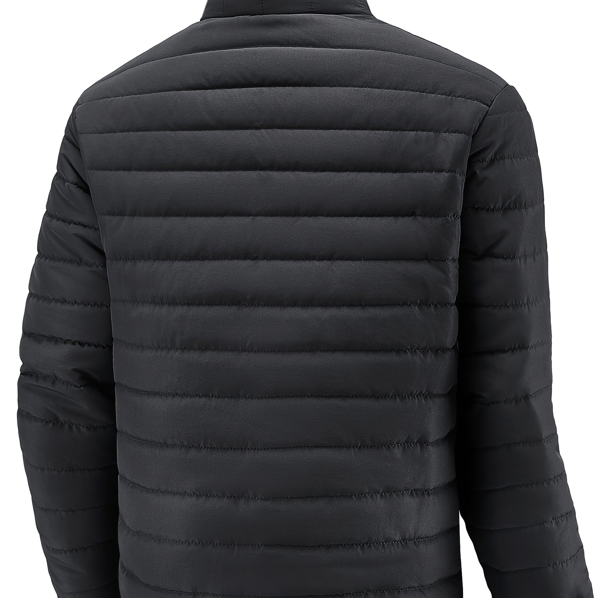 Herren Gepolsterte Winterjacke mit Stehkragen
