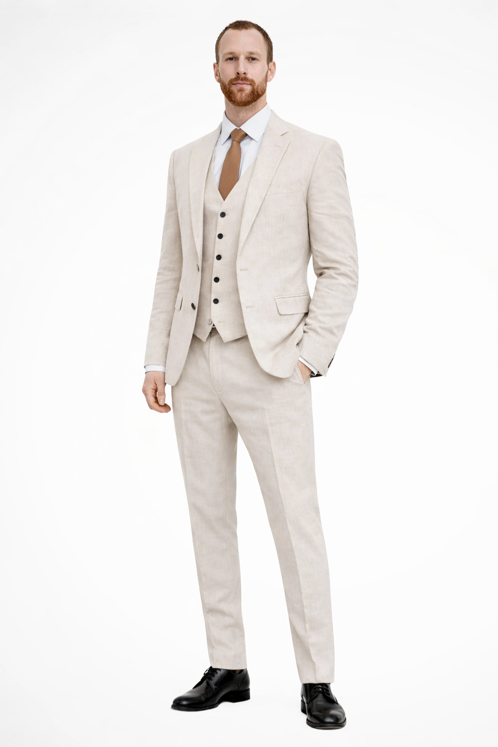 Clifton | Herren Leinenanzug 3-teilig – Elegant & Sommerlich