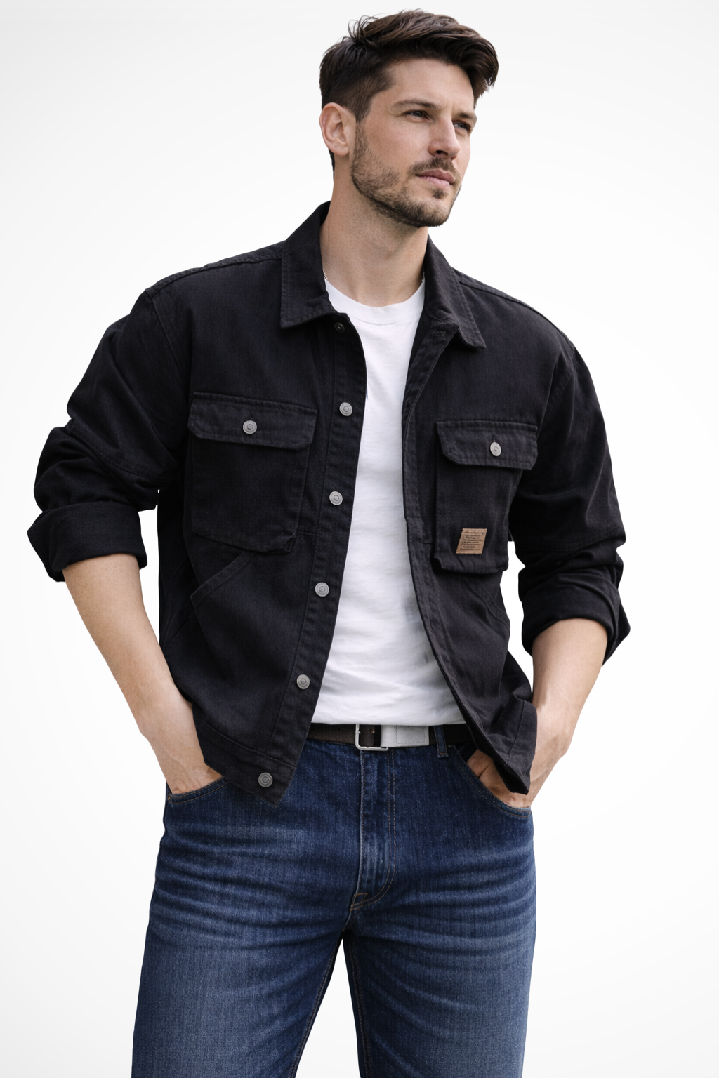Brody | Herren Jeansjacke – Relaxed Fit & Mehrere Taschen Modern