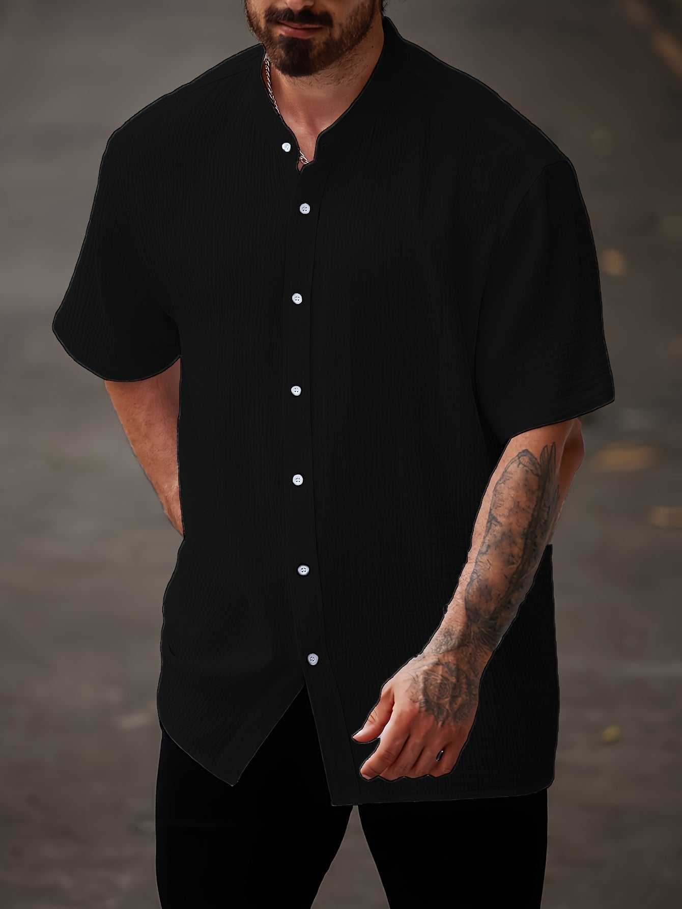 Herren Casual Hemd in Großen Größen