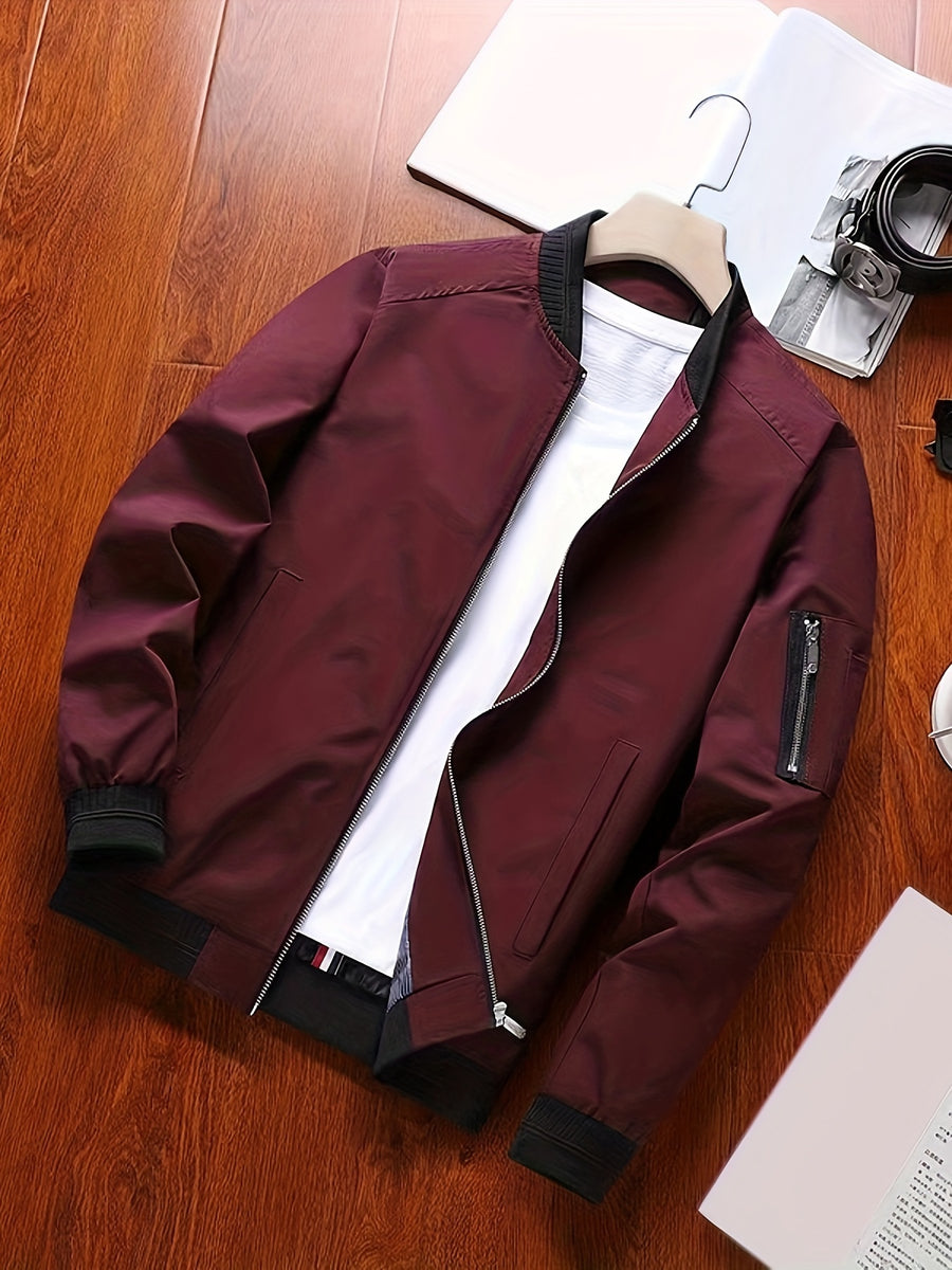 Herren Plus Size Bomberjacke für Alltag und Freizeit