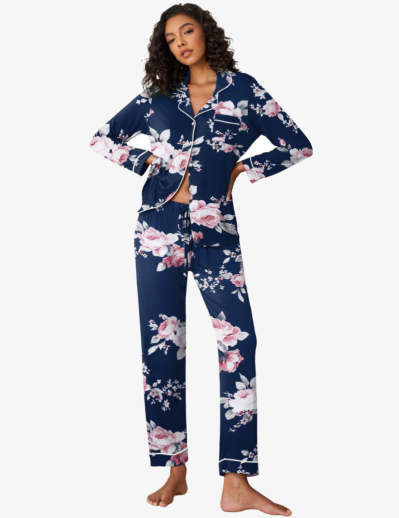 Damen 2-teiliges Cozy Pyjama Set für Zuhause