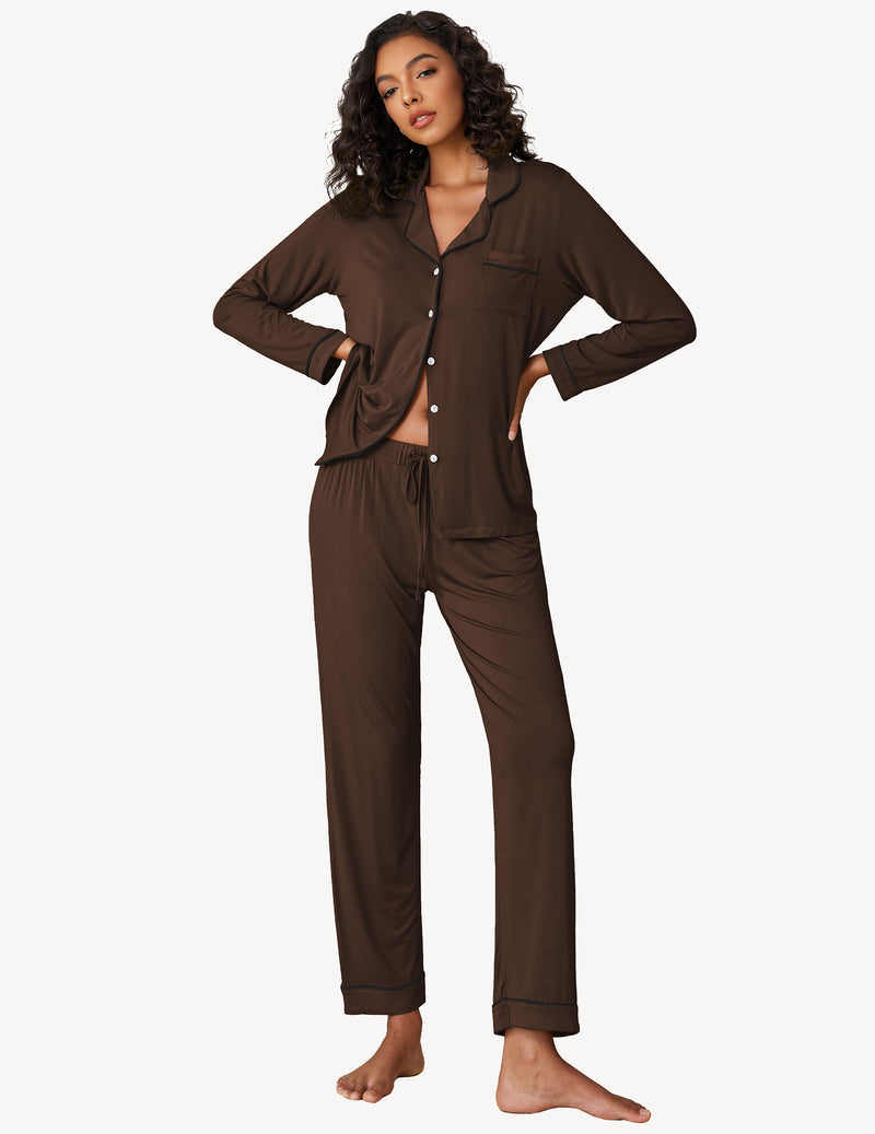 Damen 2-teiliges Cozy Pyjama Set für Zuhause