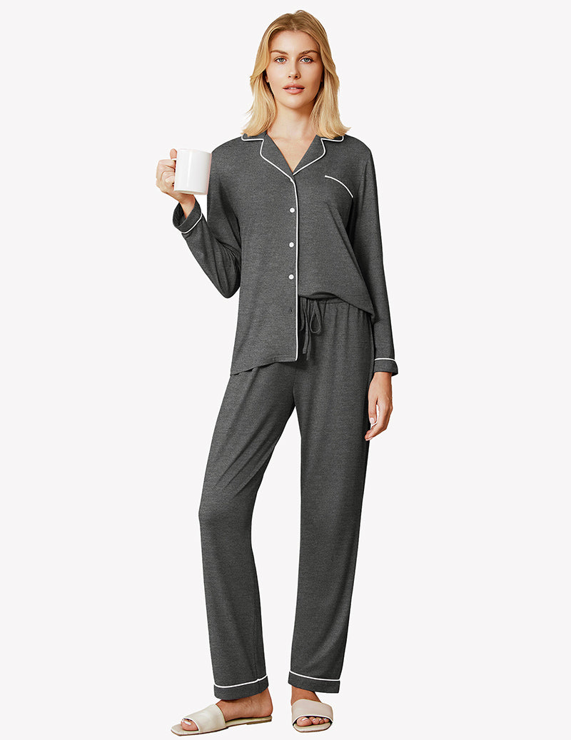 Damen 2-teiliges Cozy Pyjama Set für Zuhause