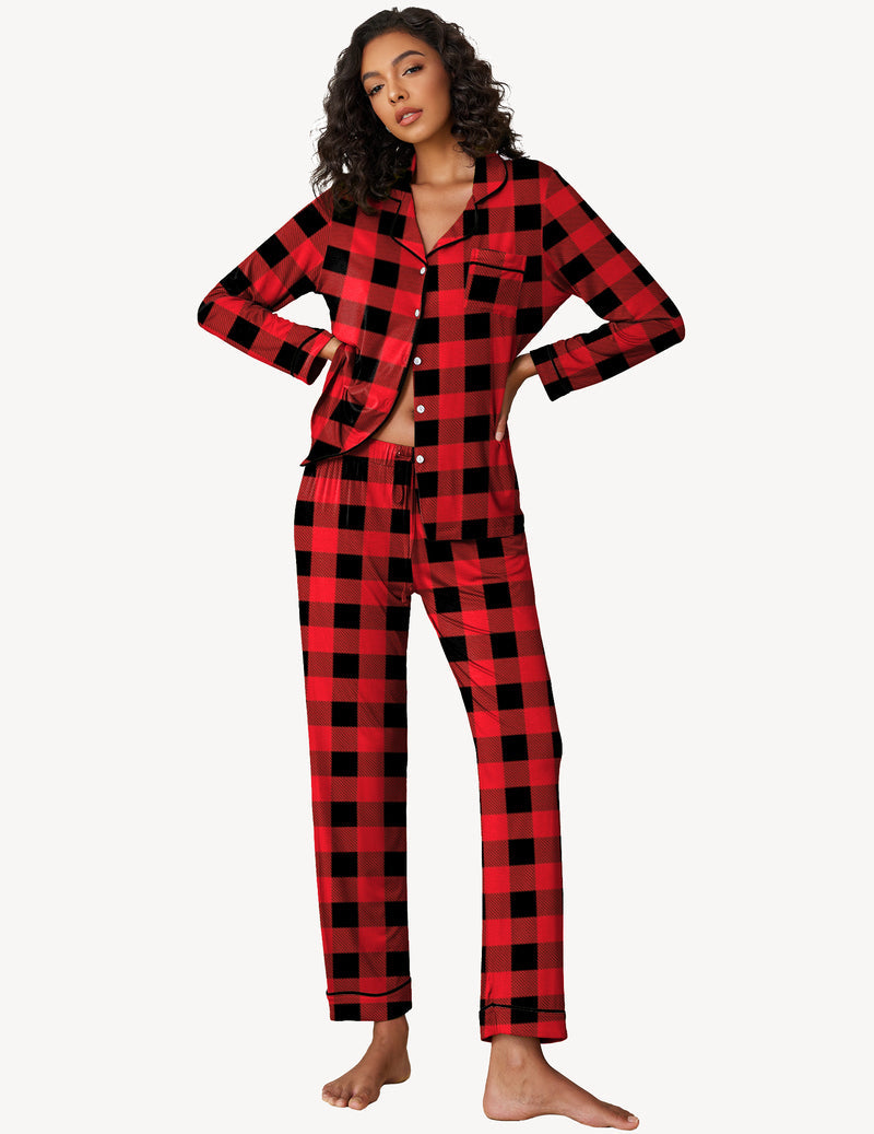 Damen 2-teiliges Cozy Pyjama Set für Zuhause