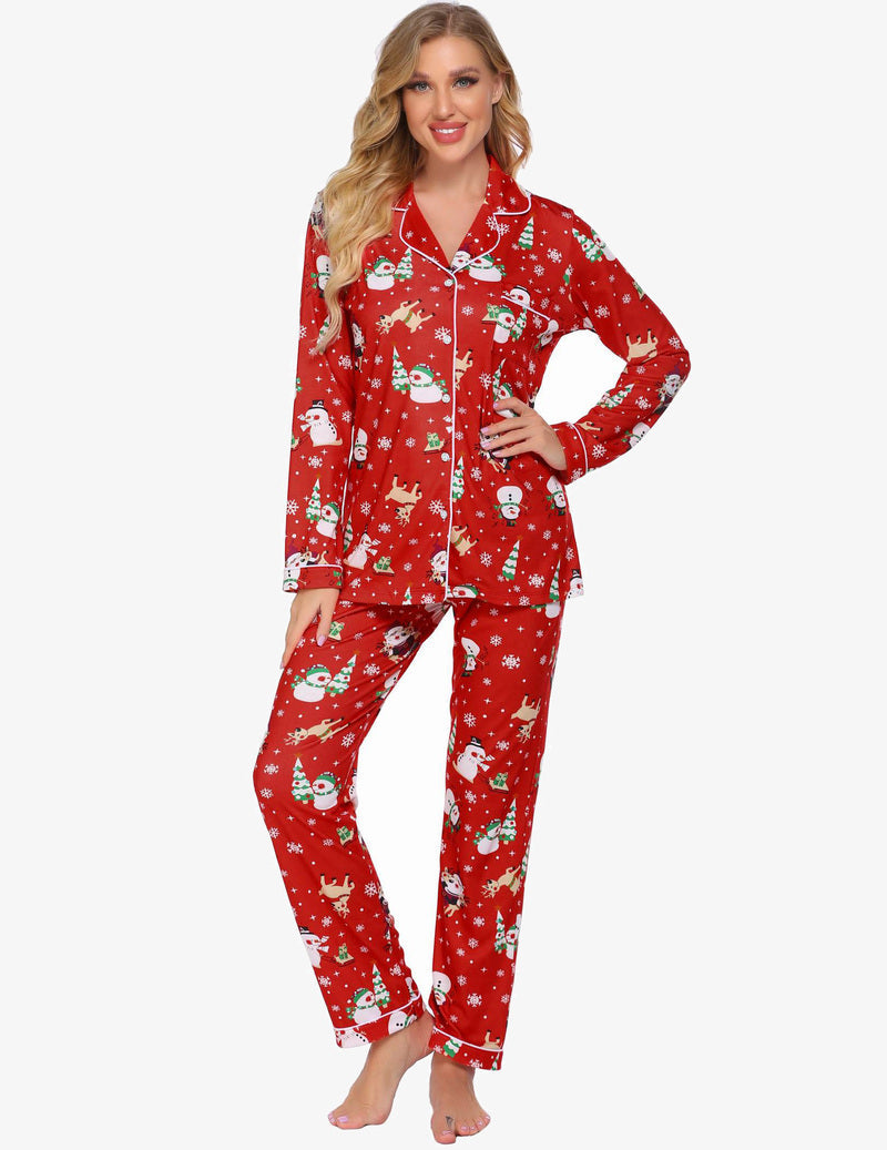 Damen 2-teiliges Cozy Pyjama Set für Zuhause