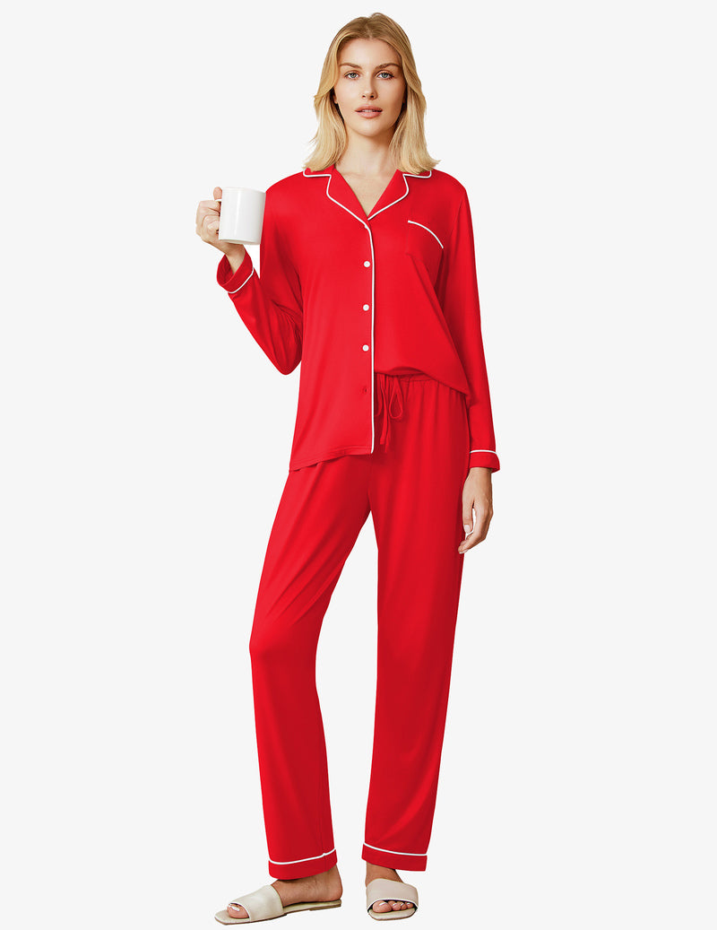 Damen 2-teiliges Cozy Pyjama Set für Zuhause