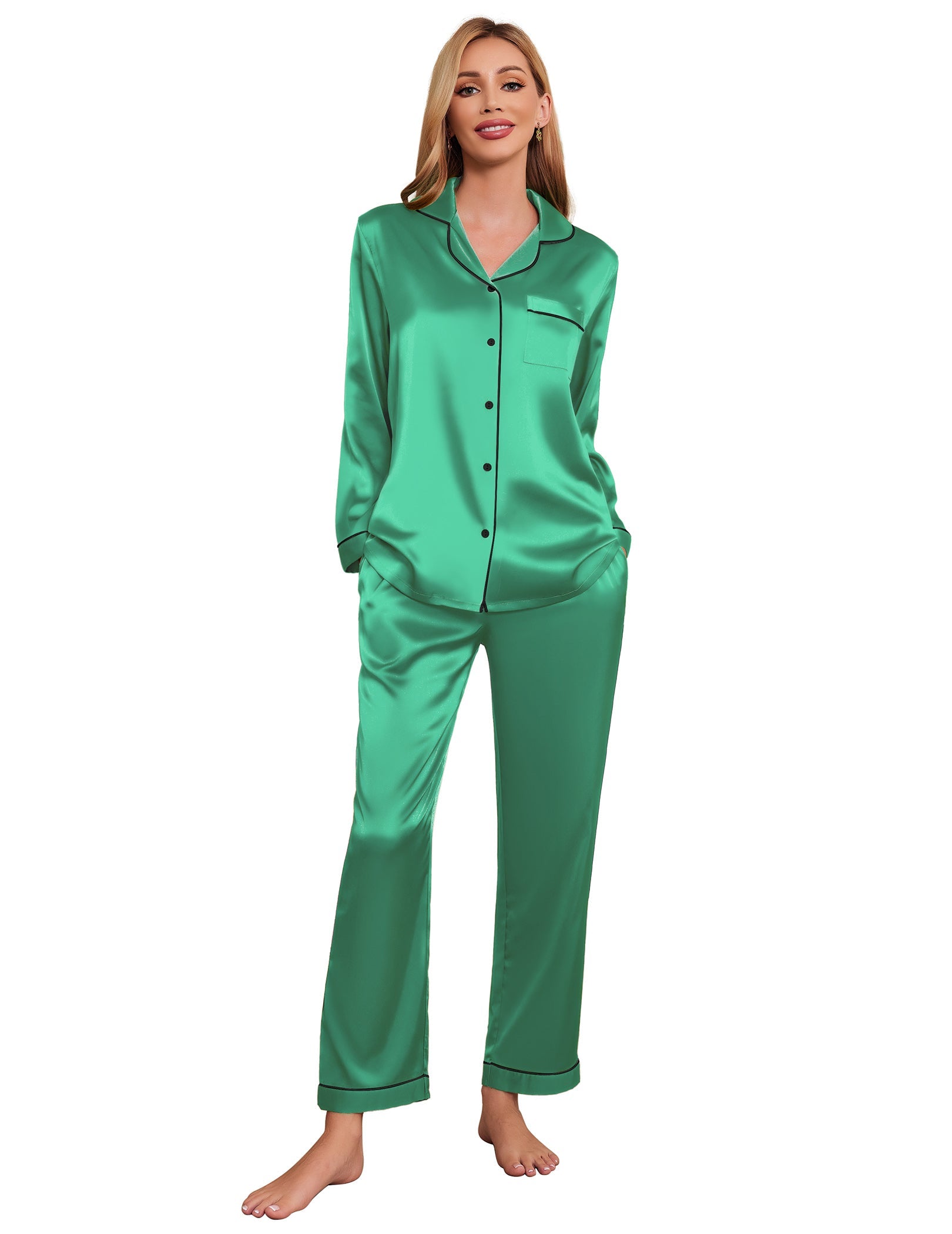 Damen Klassisches Pyjama Set für Zuhause