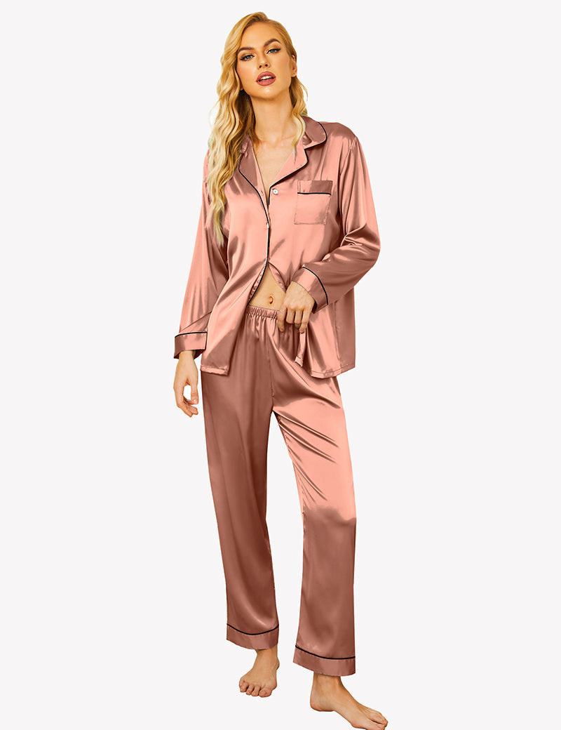 Damen Klassisches Pyjama Set für Zuhause
