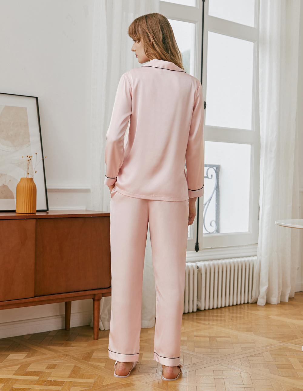 Damen Klassisches Pyjama Set für Zuhause