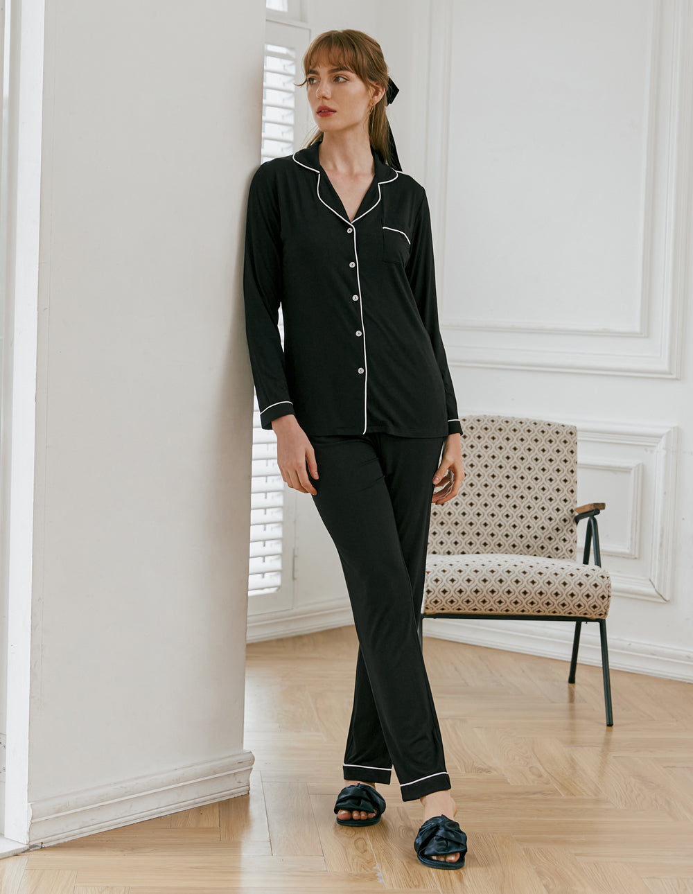 Damen 2-teiliges Cozy Pyjama Set für Zuhause