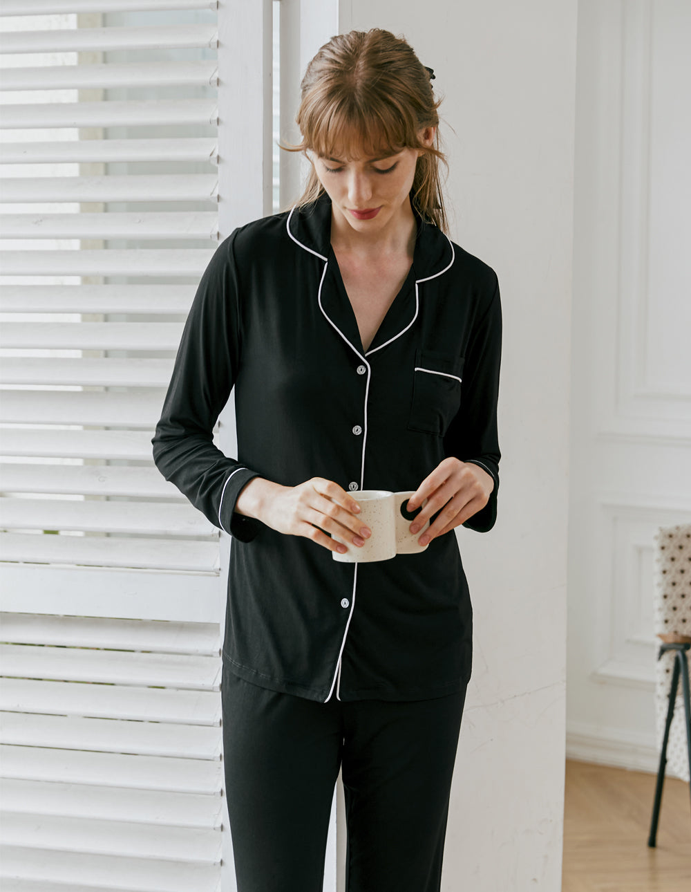 Damen 2-teiliges Cozy Pyjama Set für Zuhause