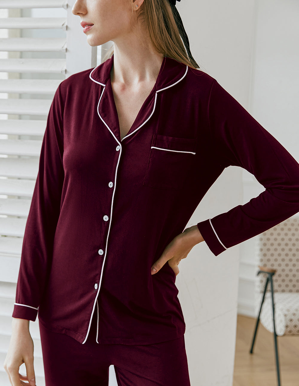 Damen 2-teiliges Cozy Pyjama Set für Zuhause