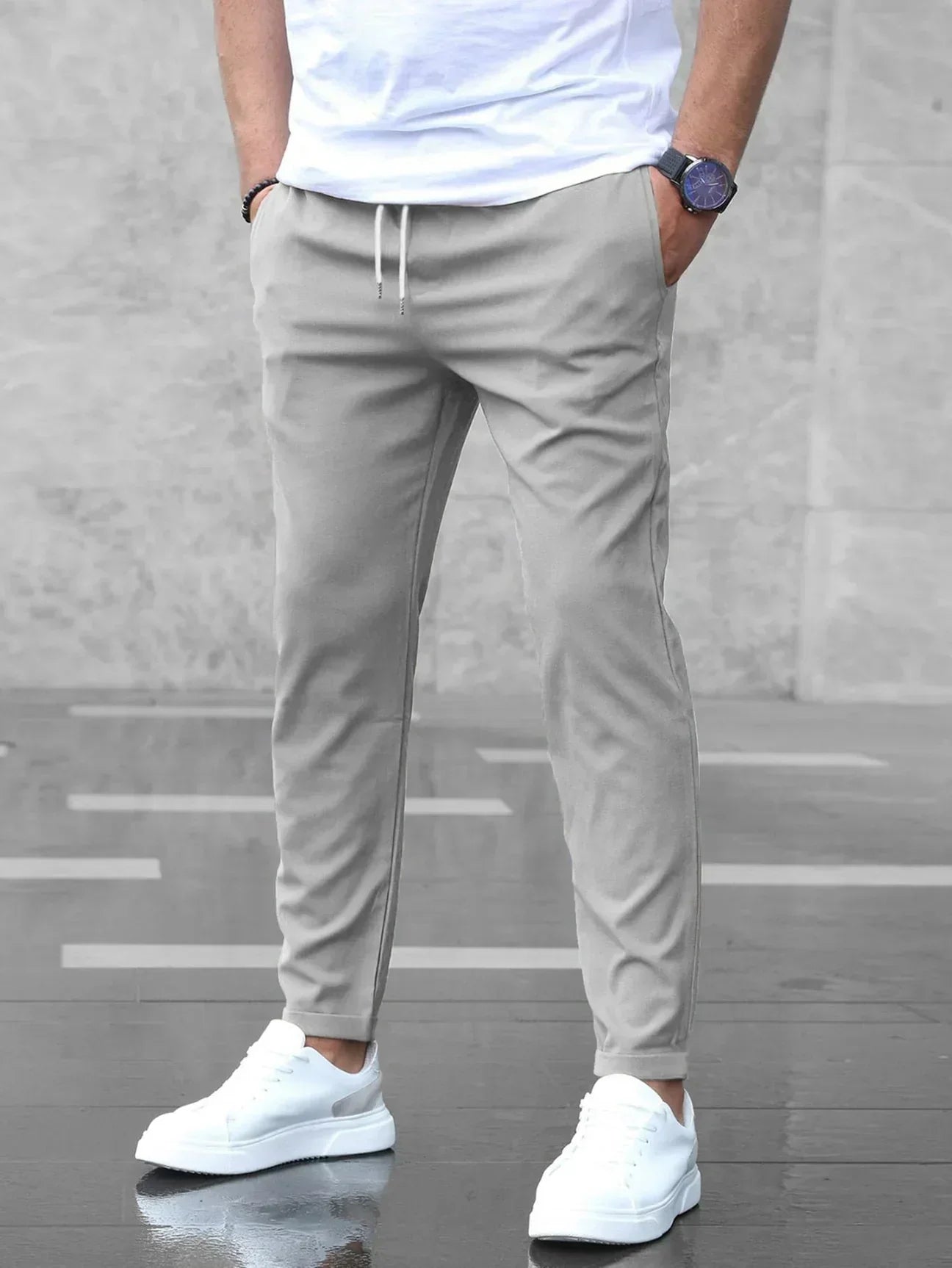 Atlden Herren Joggerhose – Slim Fit mit Tunnelzug