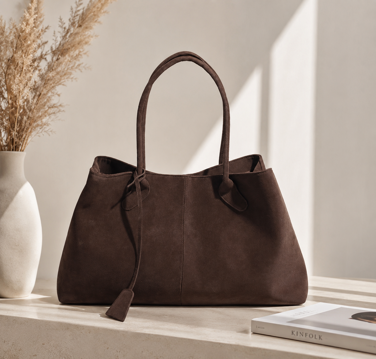 Luxe Damen Tote Bag – Geräumiger Shopper aus Veganem Leder