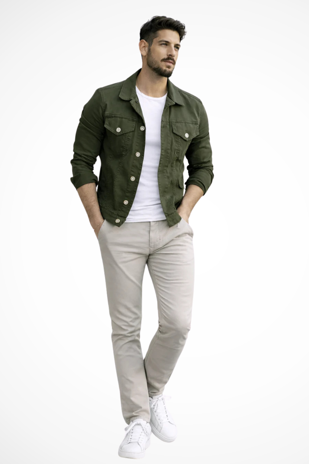 Reece | Men Slim Fit Button Up Denim Jacket