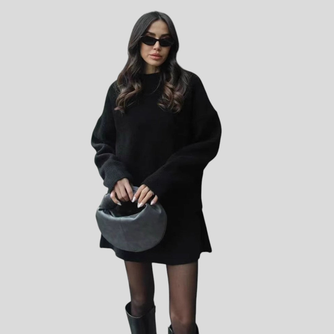 Damen Zweiteiler mit Lockerem Schnitt - Kurzer Zweiteiler - Rundhalsausschnitt