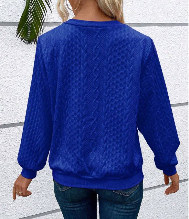 Damen Eleganter Komfort-Pullover mit Reißverschluss
