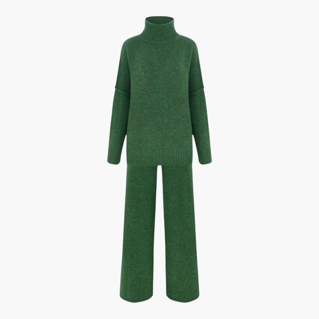 Damen Strickset – Oversize Rollkragen & Hose