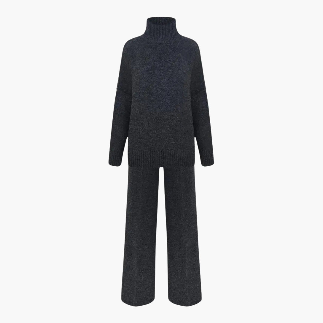 Damen Strickset – Oversize Rollkragen & Hose