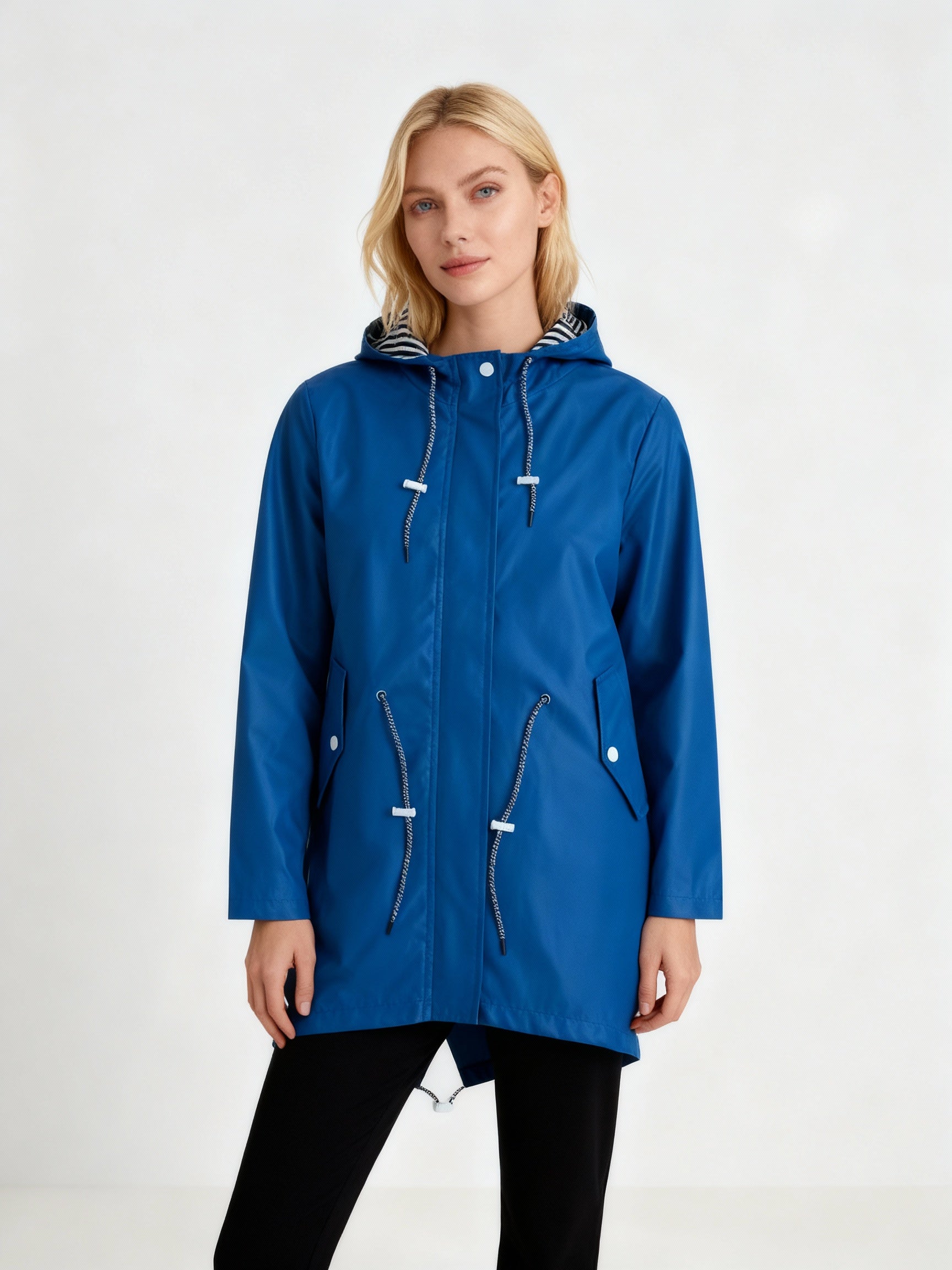 Damen Wetterfester Mantel mit Kapuze