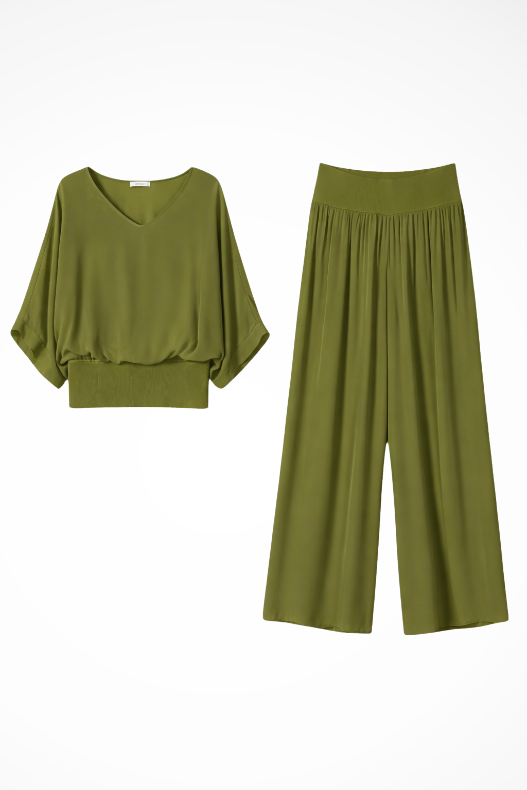 Margot | Damen Zweiteiler – Elegantes Top & Weite Hose
