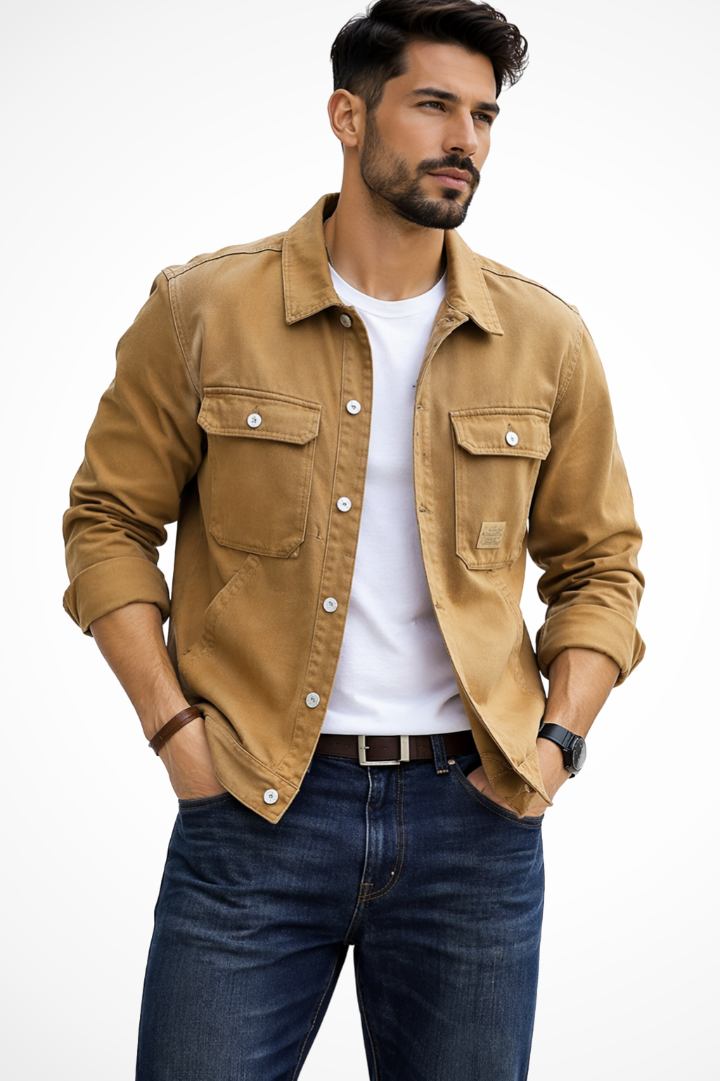Brody | Herren Jeansjacke – Relaxed Fit & Mehrere Taschen Modern