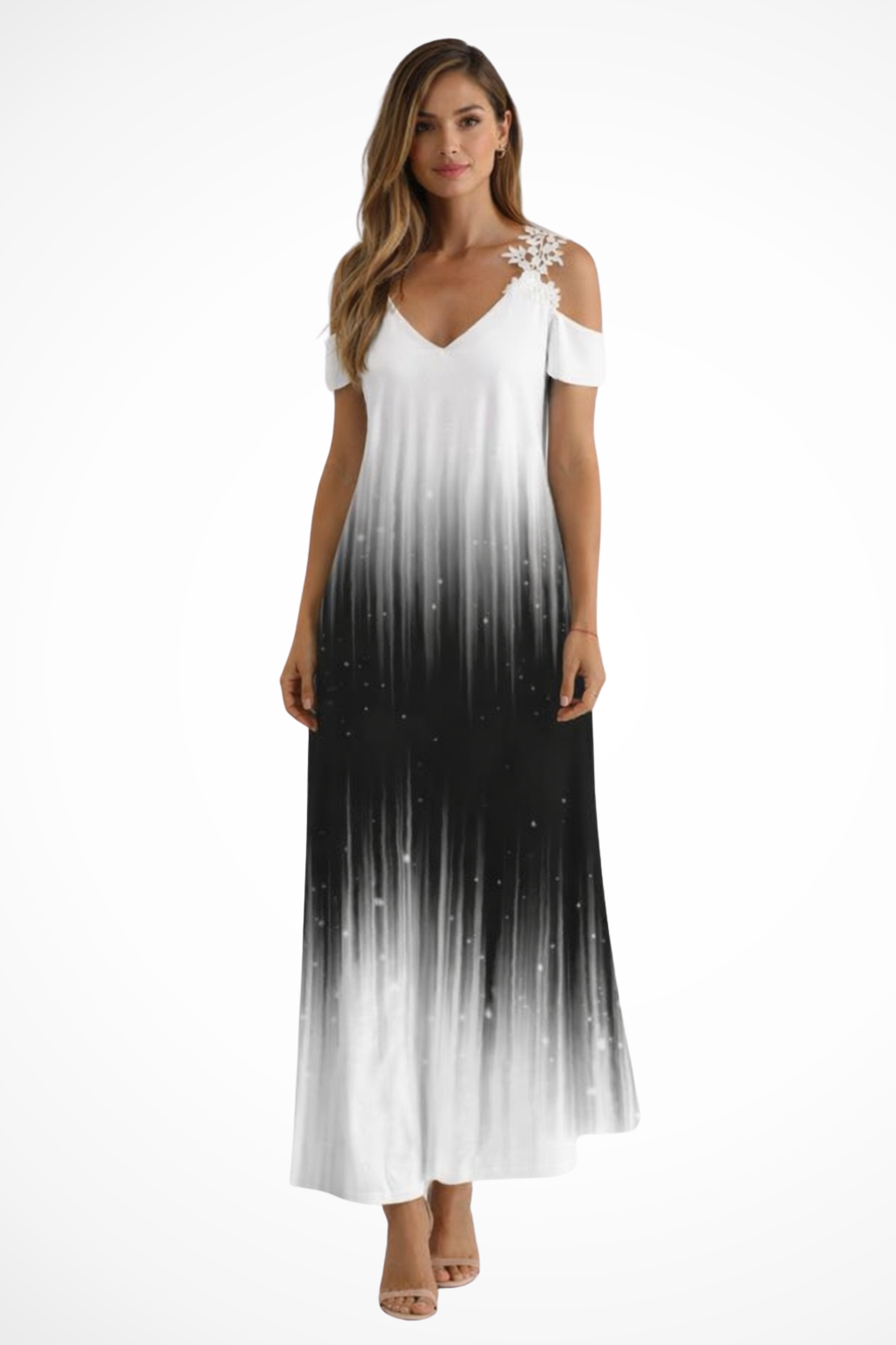 Rosana Damen Maxikleid – Floral & Ärmellos Sommerlich Elegant