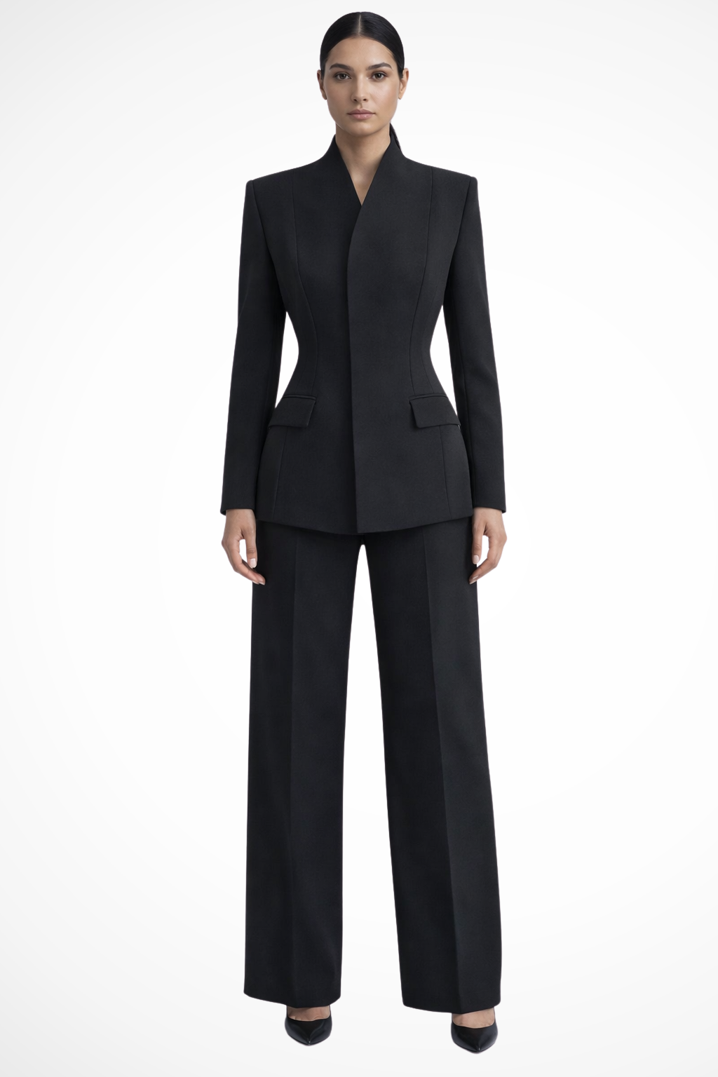 Clarissa | Damen Hosenanzug – Blazer & Weite Hose Elegant