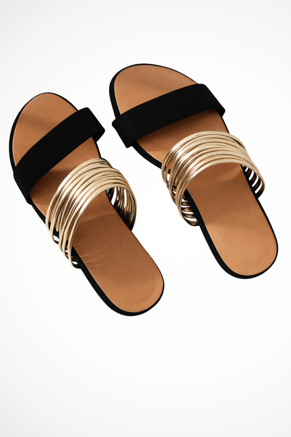 Cecily Damen Pantoletten – Mehrere Ringe & Metall-Details Elegant