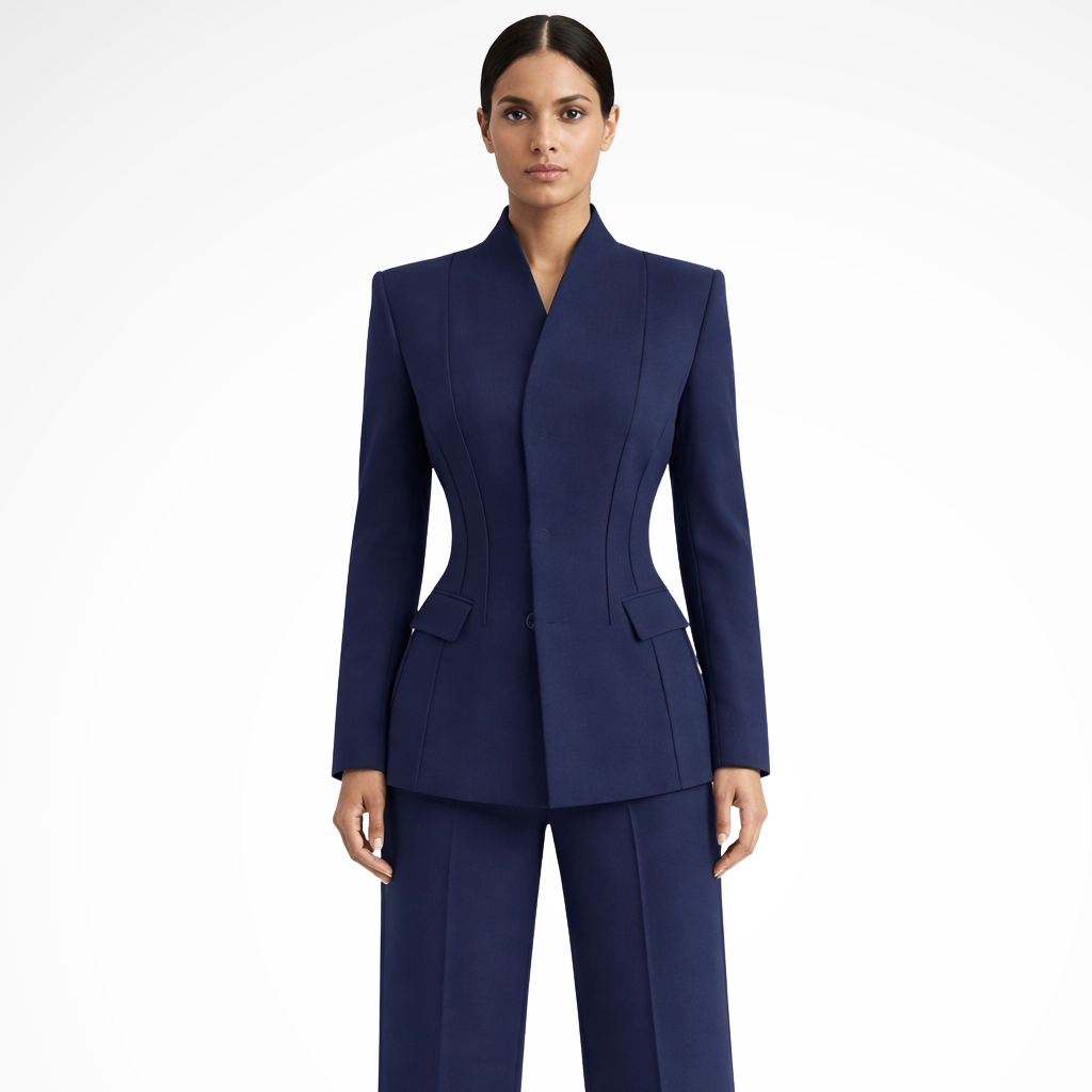 Clarissa | Damen Hosenanzug – Blazer & Weite Hose Elegant