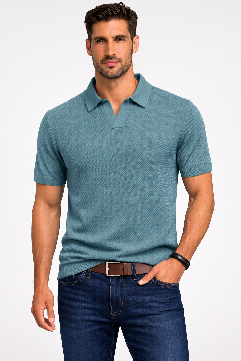 Alden | Herren Strick Polo – Kurzarm & Modern