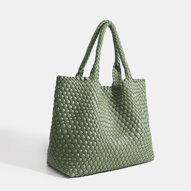 Gewebte Damen Tote Bag – Luxuriöse Handtasche mit Geräumigem Design
