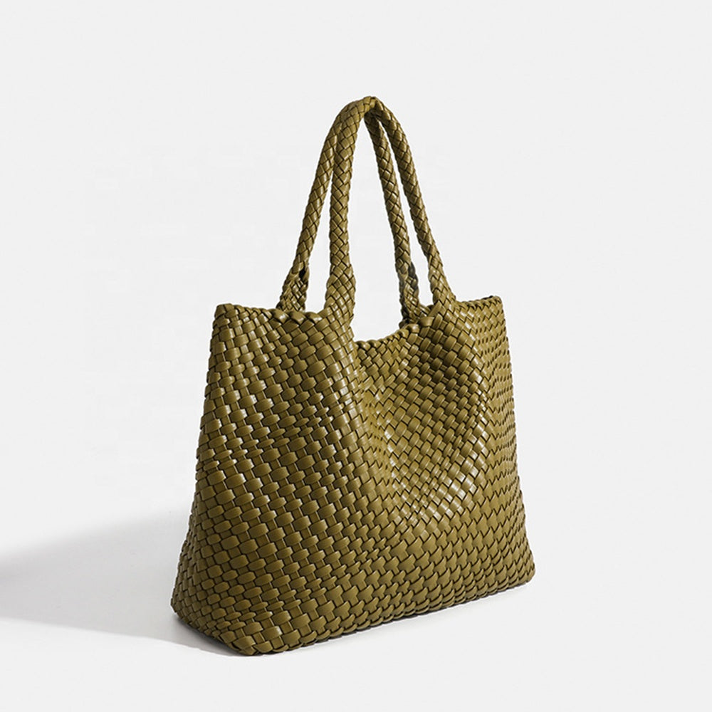 Gewebte Damen Tote Bag – Luxuriöse Handtasche mit Geräumigem Design