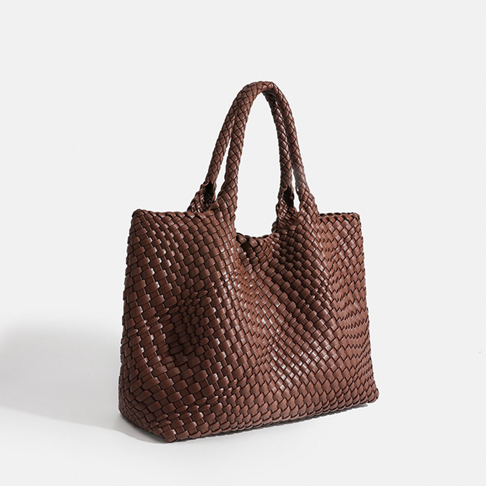 Gewebte Damen Tote Bag – Luxuriöse Handtasche mit Geräumigem Design