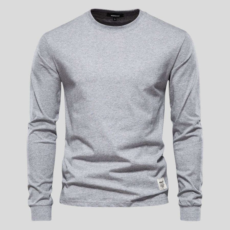 Herren Pullover mit Rundhalsausschnitt - Figurbetonter Pullover - Lange Ärmel
