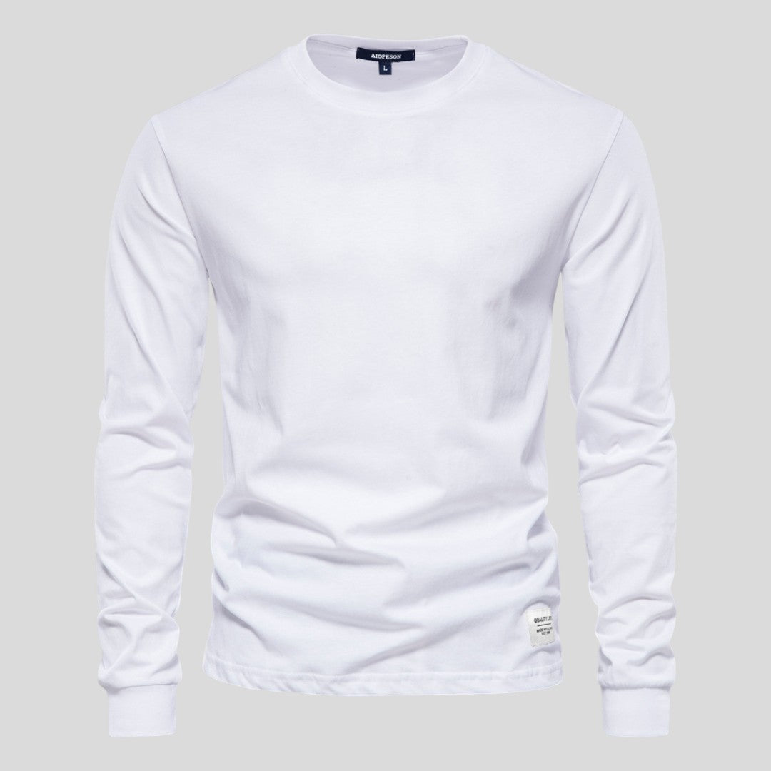 Herren Pullover mit Rundhalsausschnitt - Figurbetonter Pullover - Lange Ärmel