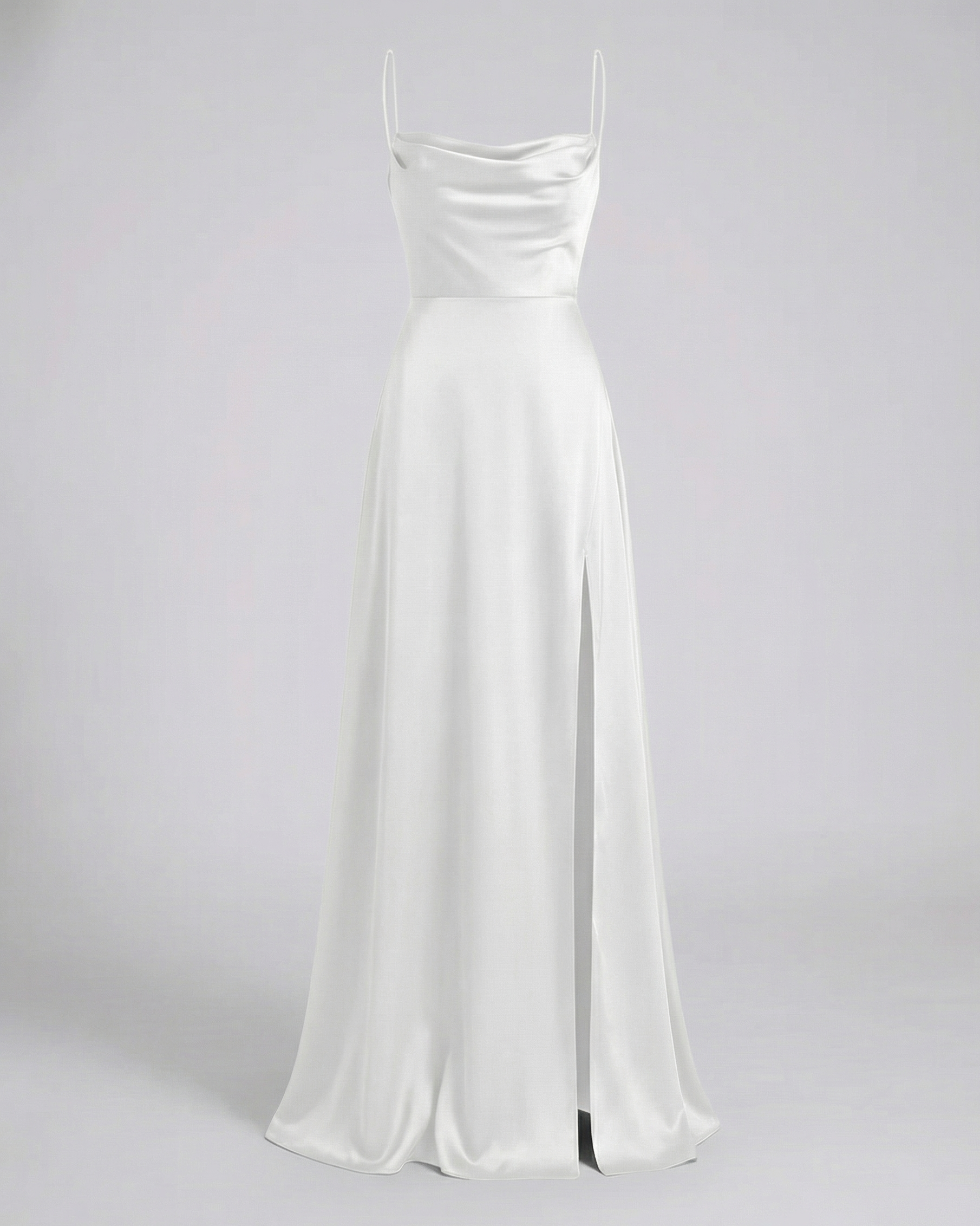 Damen Elegantes Maxikleid mit Beinschlitz